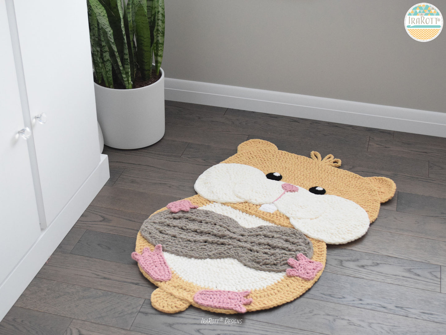 Peanut The Hamster Rug Crochet Pattern