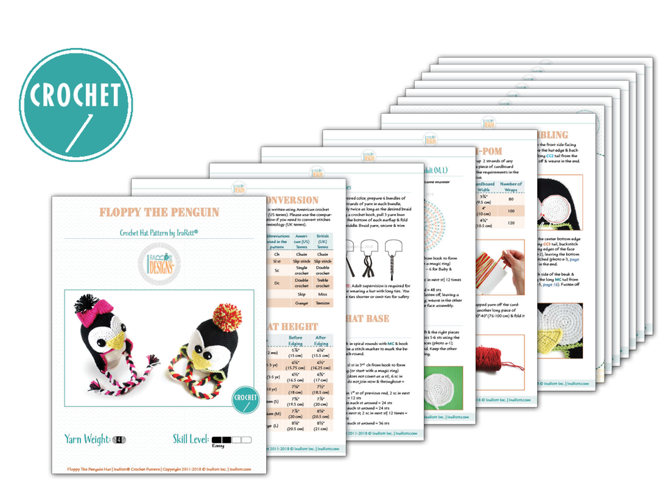 Floppy The Penguin Hat Crochet Pattern