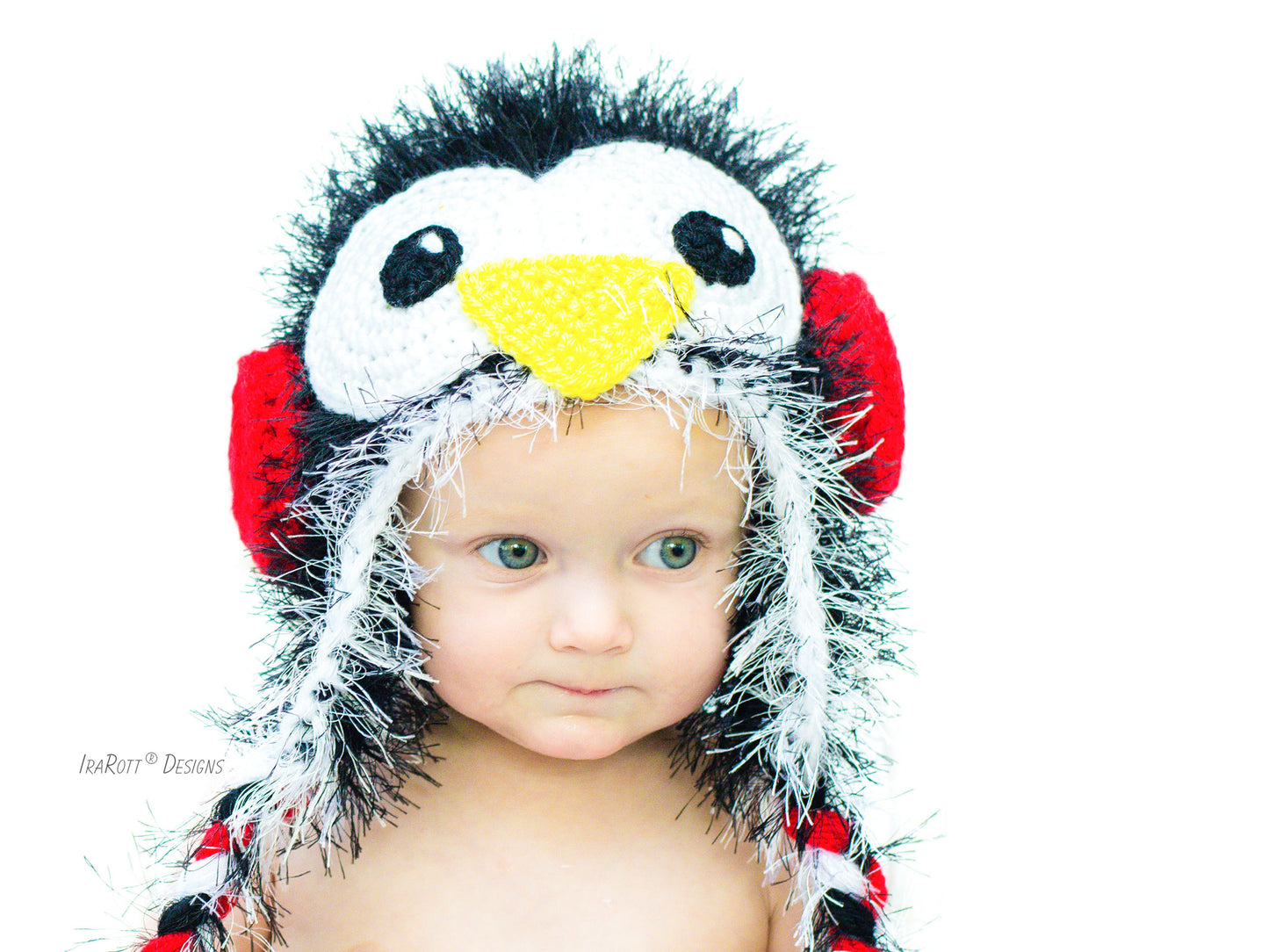 Furry Penguin Hat Crochet Pattern