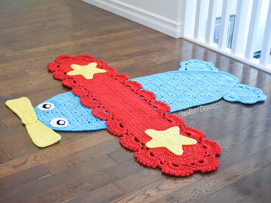 Peter The Airplane Rug Crochet Pattern