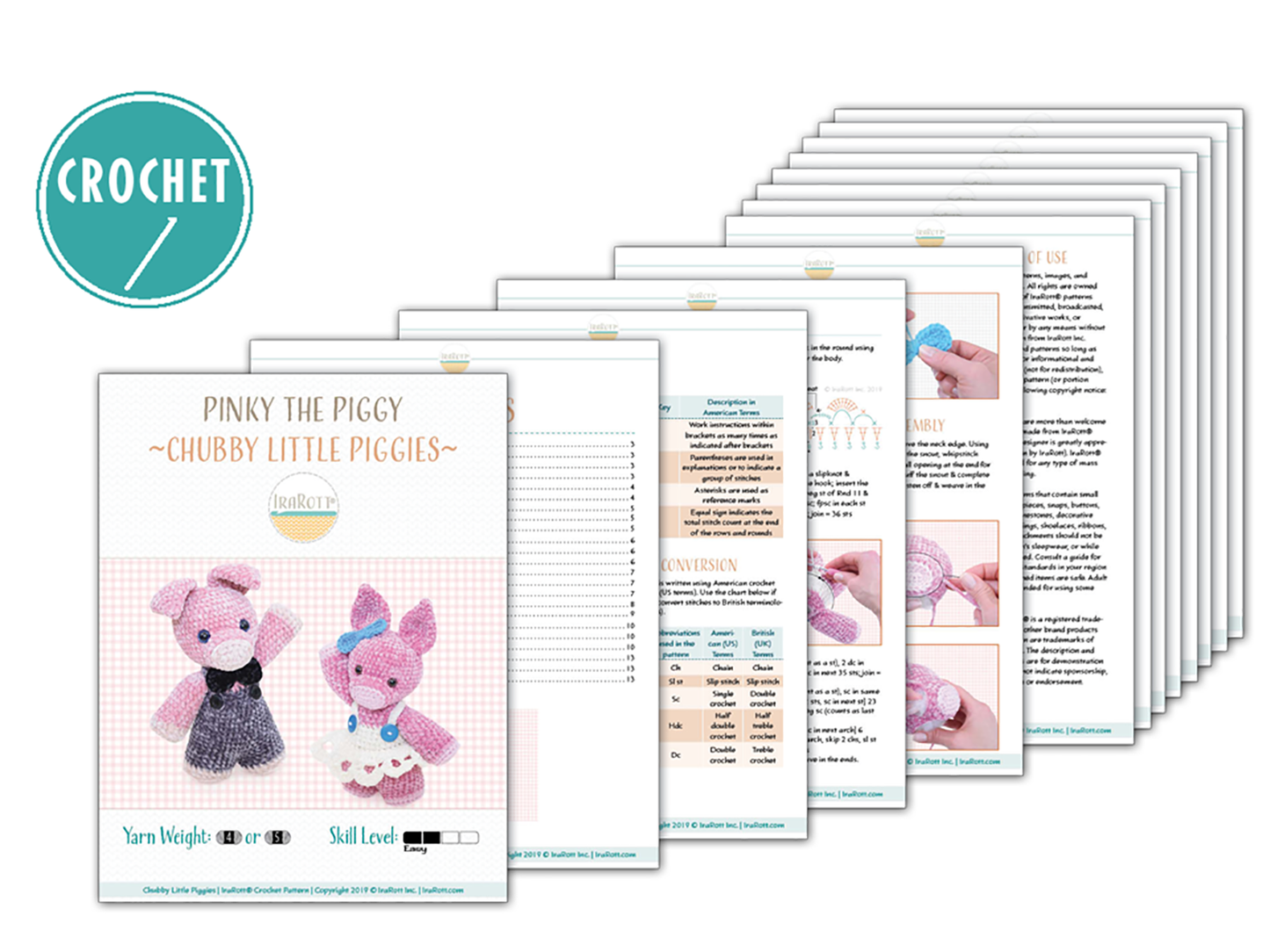 Pinky The Chubby Little Piggy Amigurumi Crochet Pattern