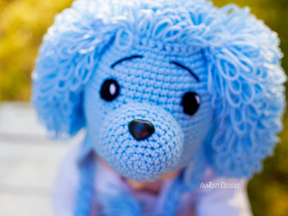Loopy the Poodle Puppy Dog Hat Crochet Pattern
