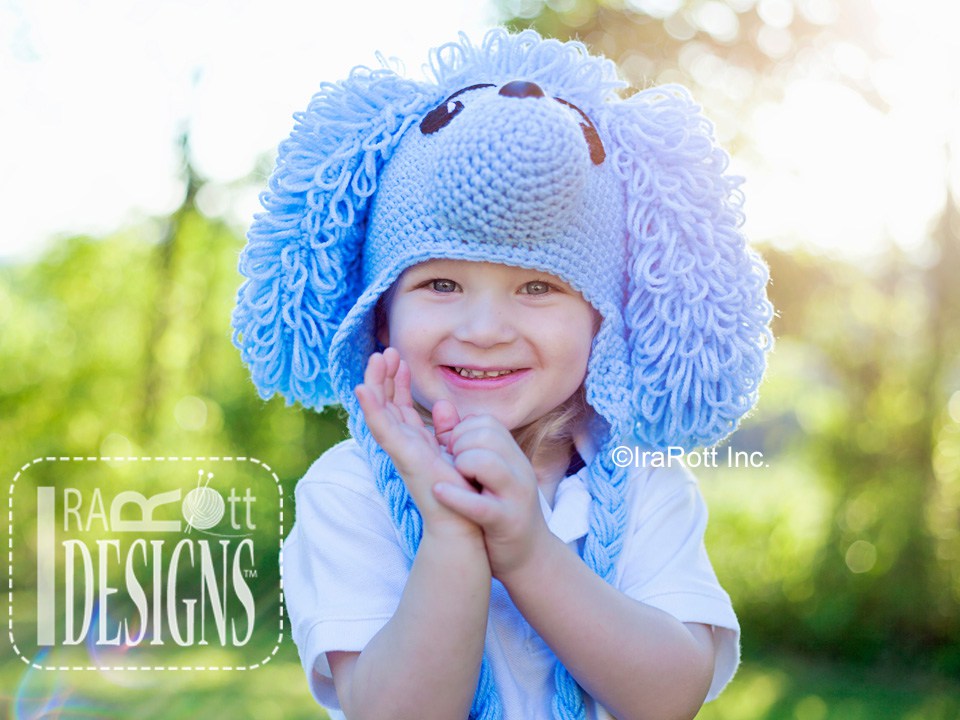 Loopy the Poodle Puppy Dog Hat Crochet Pattern