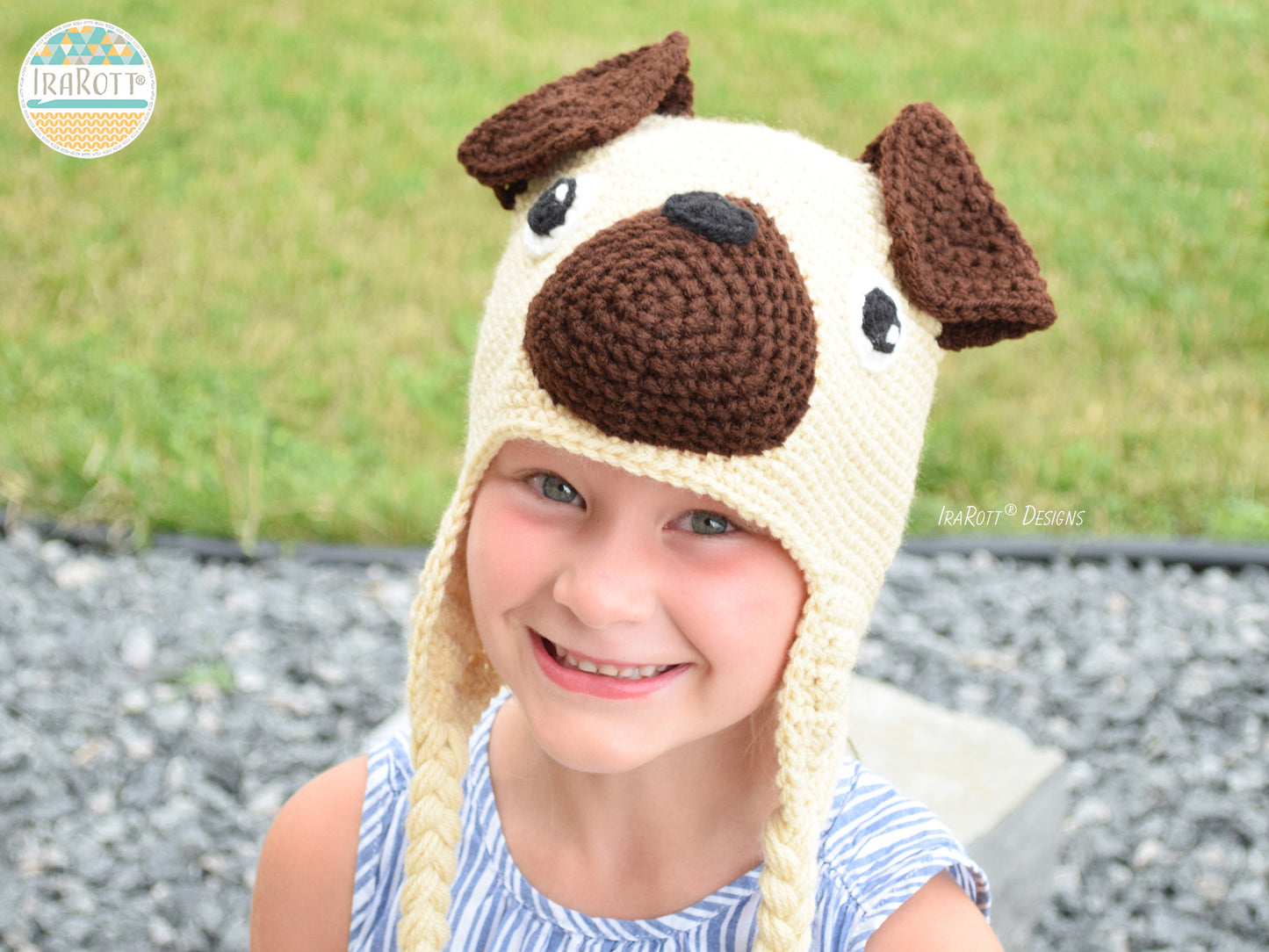 The Pugfect Pug Dog Hat Crochet Pattern