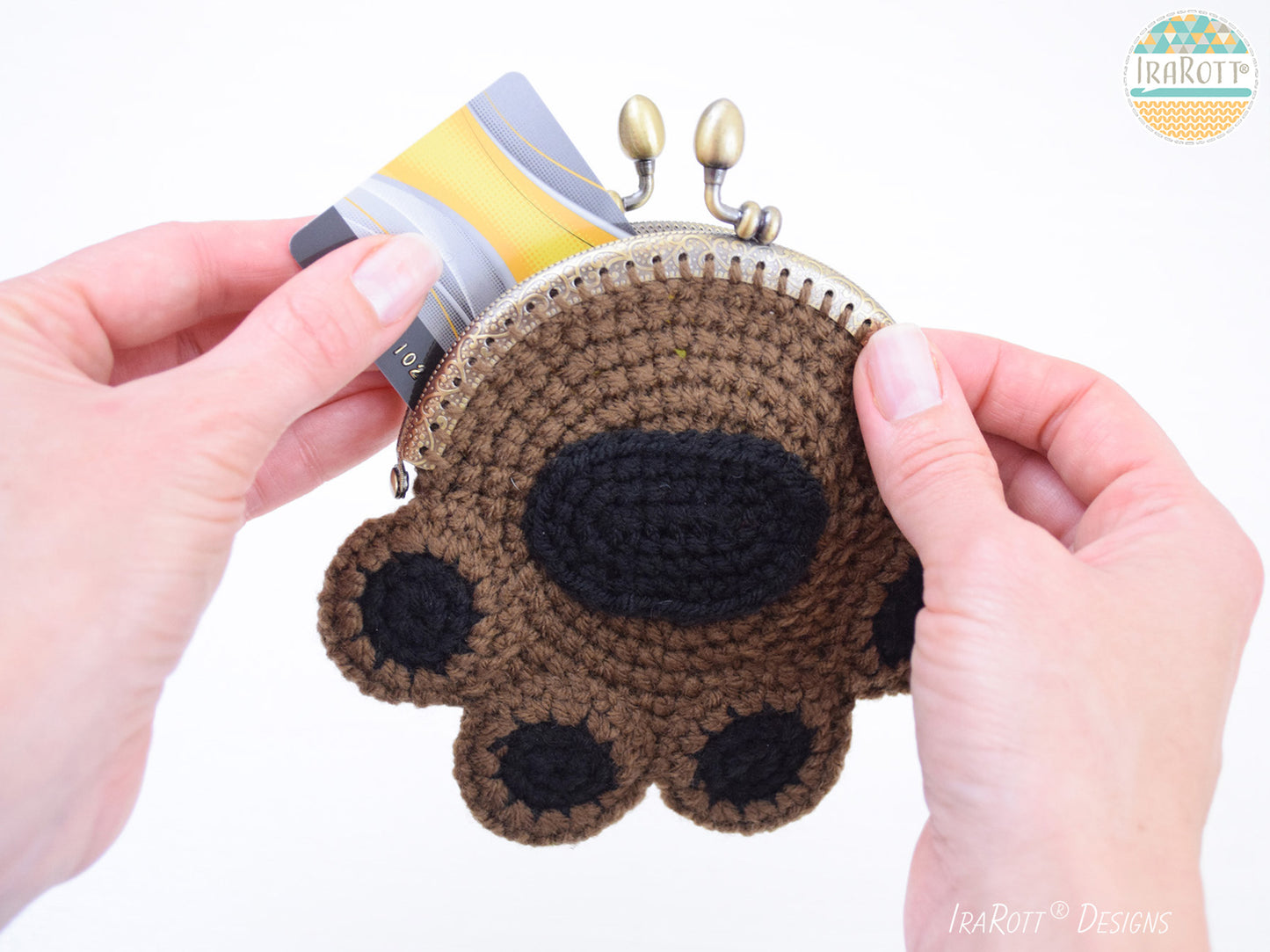 Pumpkin The Cat Paw Coin Purse Crochet Pattern