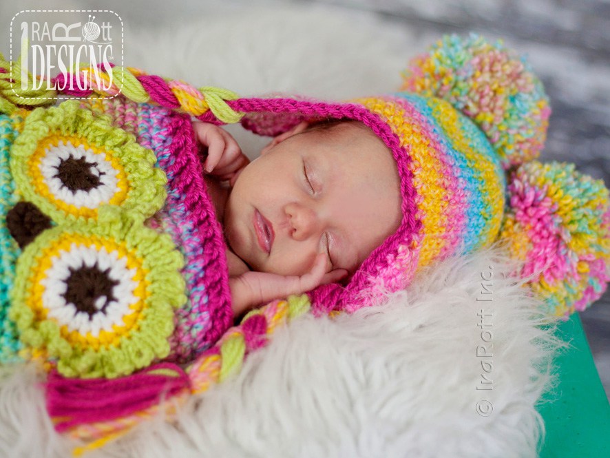 Ava the Owl Baby Set Crochet Pattern