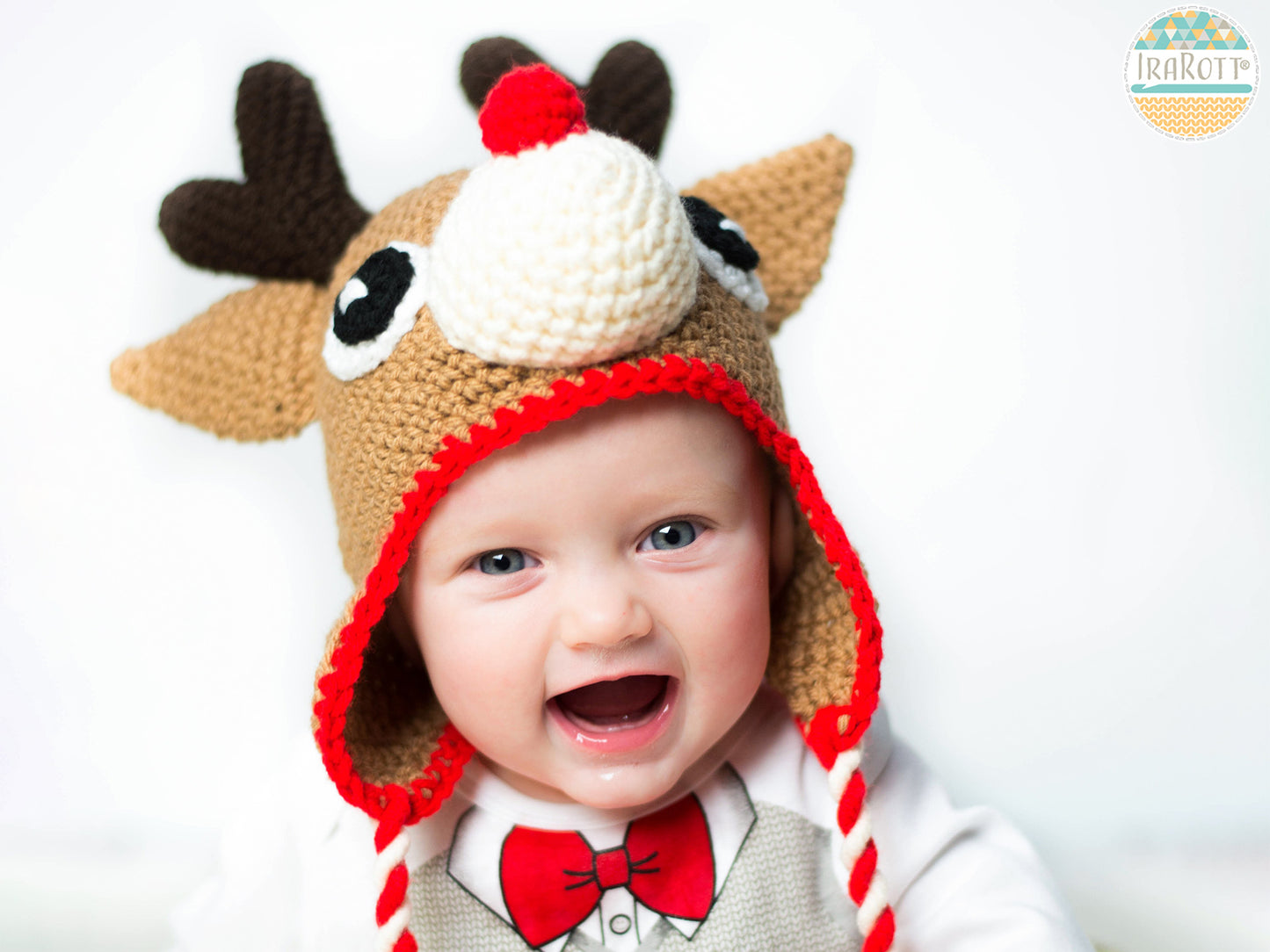 Blizzard the Reindeer Hat Crochet Pattern