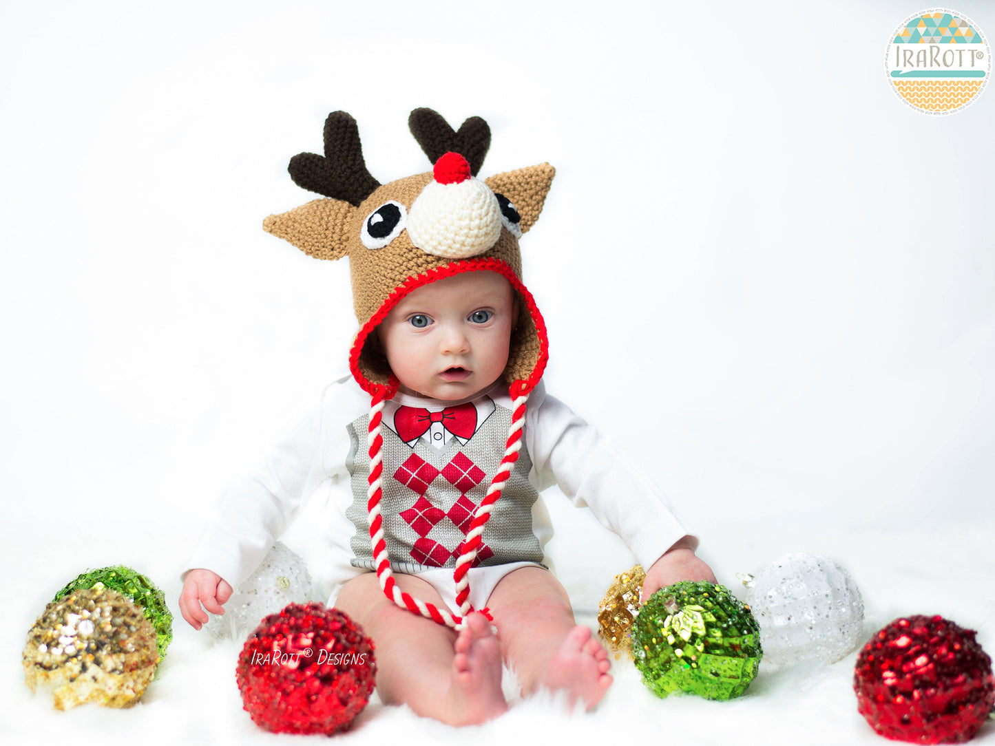 Blizzard the Reindeer Hat Crochet Pattern