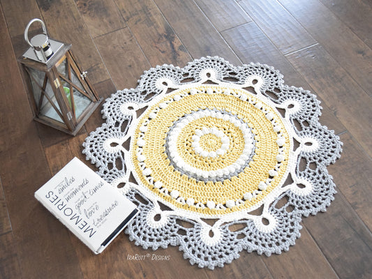 Retro Doily Rug Crochet Pattern