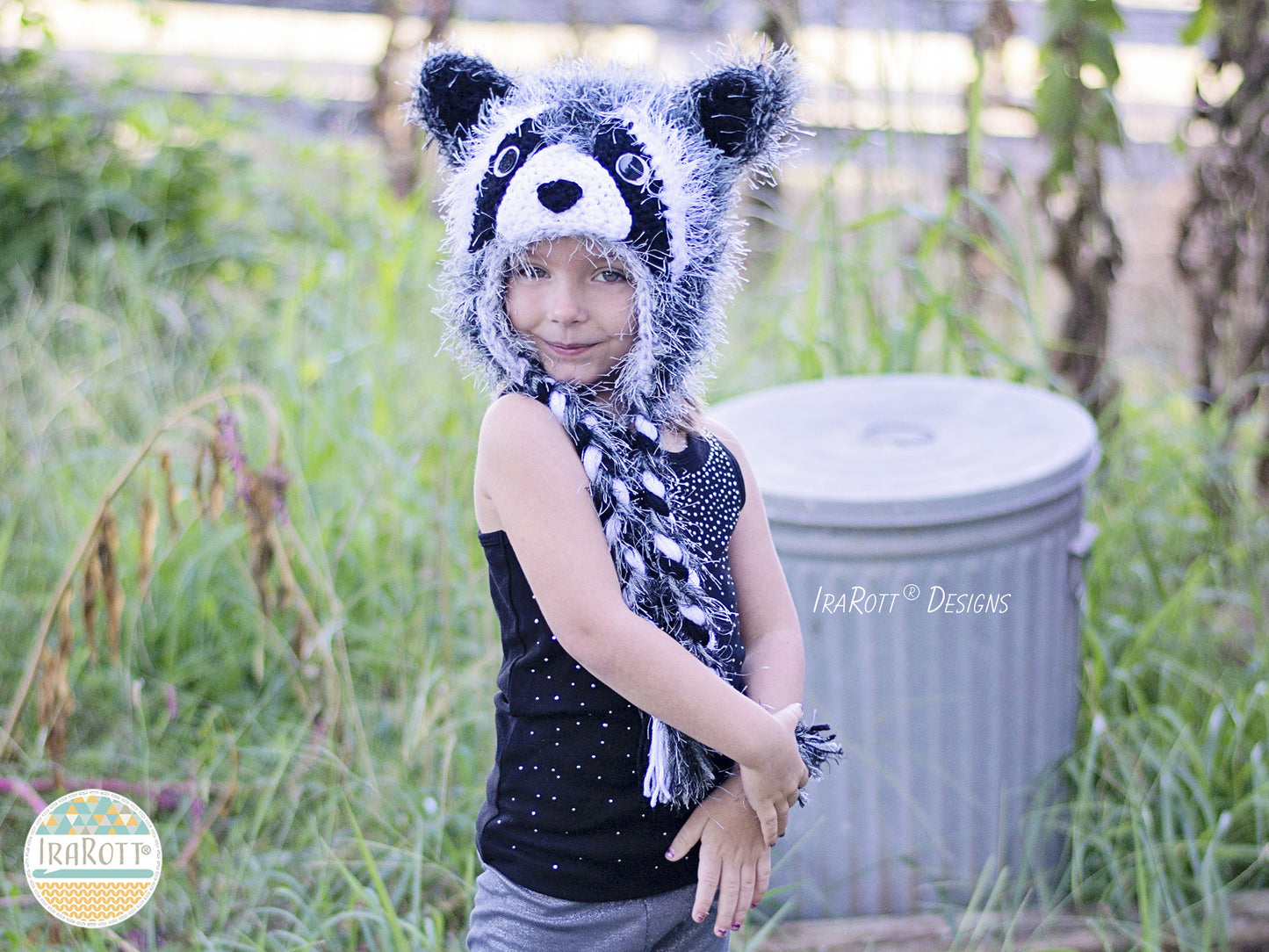 Ricki The Furry Raccoon Hat Crochet Pattern