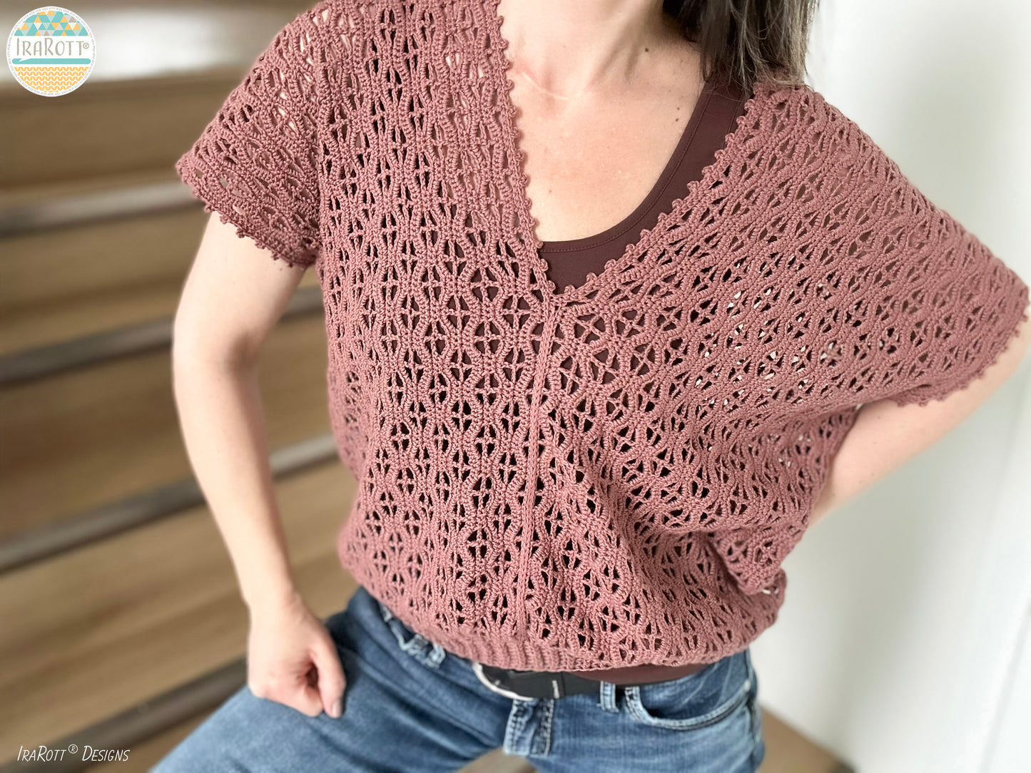 Rock Clematis Tee Crochet Pattern