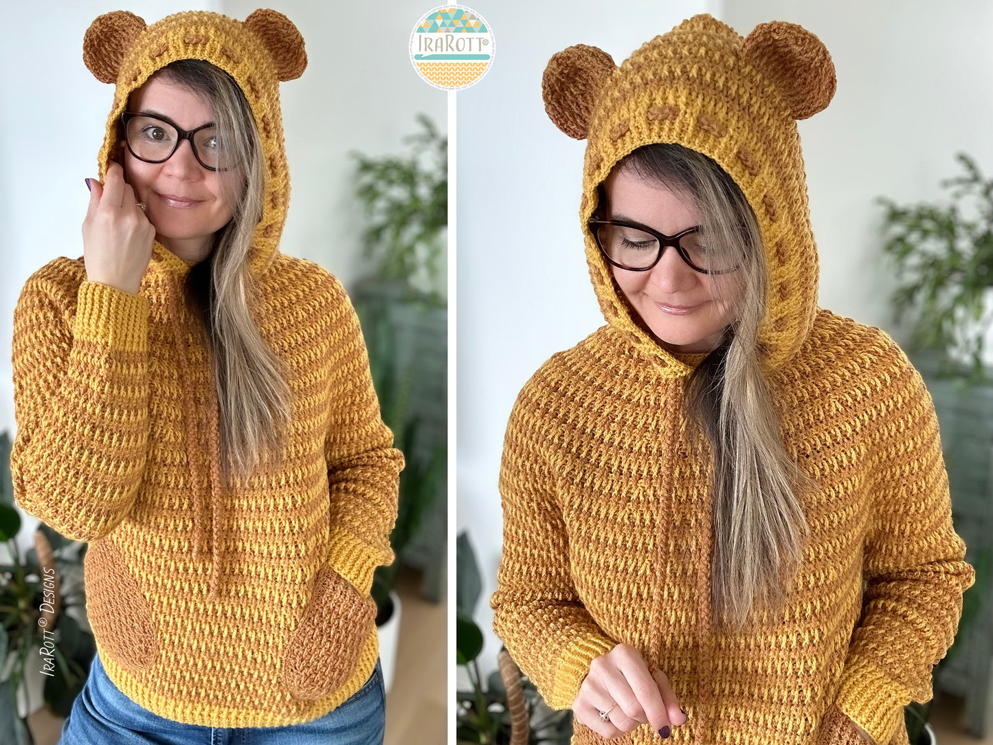 Rocky The Mountain Bear Hooded Sweater Crochet Pattern