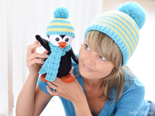 Roma The Happy Penguin Amigurumi And Hat Crochet Pattern