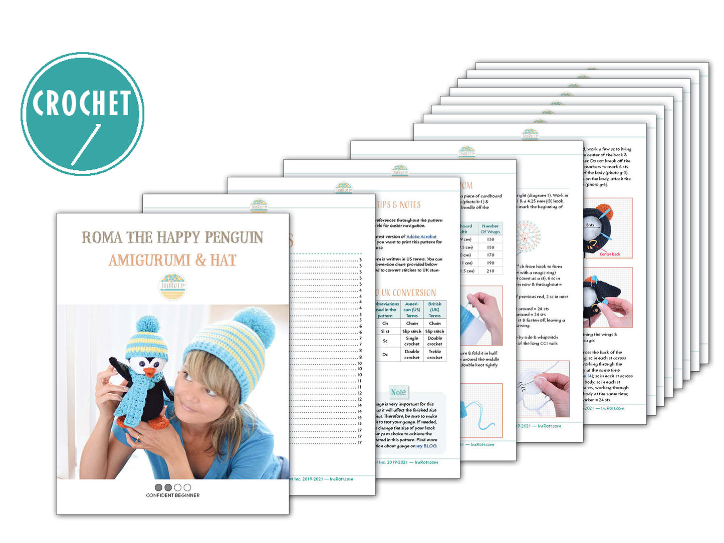 Roma The Happy Penguin Amigurumi And Hat Crochet Pattern