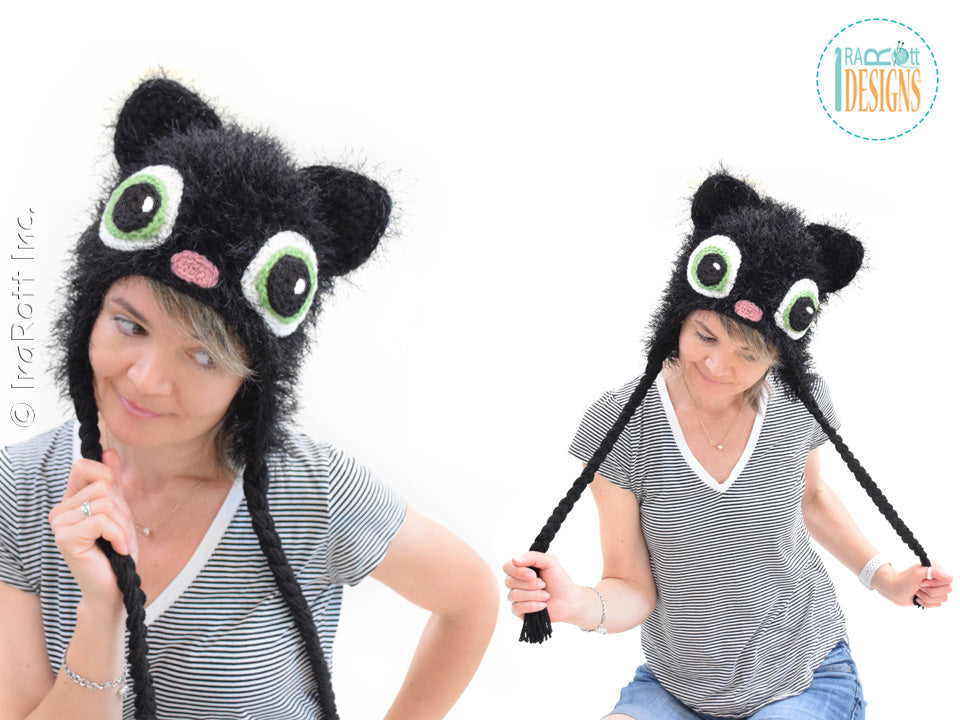 Sassy the Kitty Cat Hat Crochet Pattern