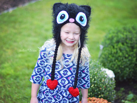 Sassy the Kitty Cat Hat Crochet Pattern