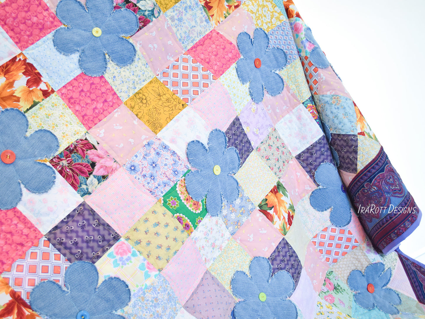 Scrappy Daisy Garden Quilting Pattern