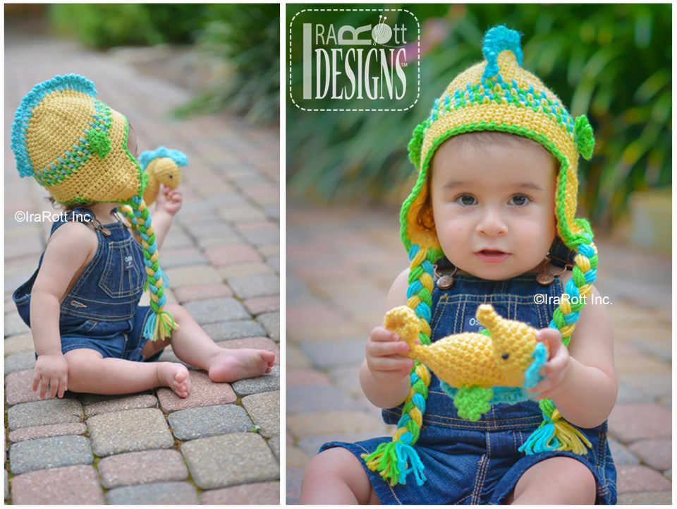 Sea Biscuit the Seahorse Hat and Toy Crochet Pattern