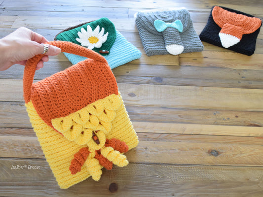 Slip and Flip Fun Handbags Crochet Pattern