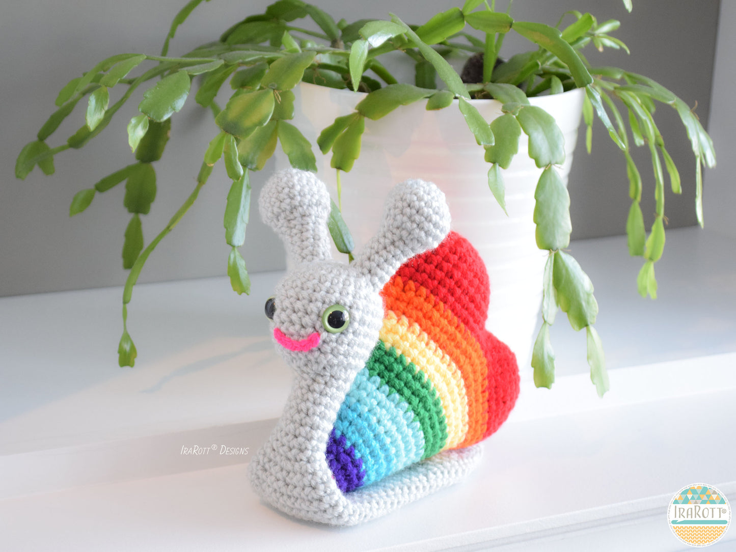 Cupid The Love Snail With Heart Amigurumi Crochet Pattern