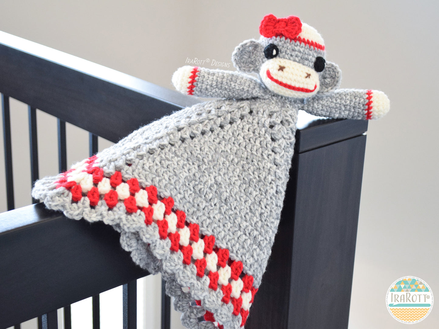 Spunky The Cuddly Sock Monkey Lovey Crochet Pattern