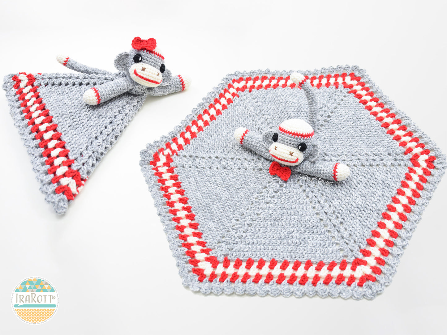 Spunky The Cuddly Sock Monkey Lovey Crochet Pattern
