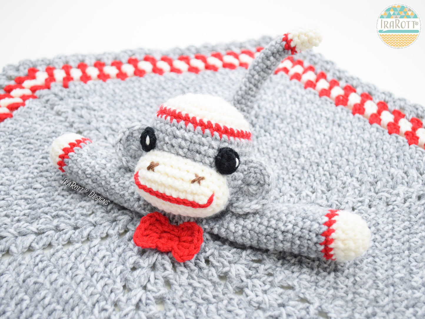 Spunky The Cuddly Sock Monkey Lovey Crochet Pattern