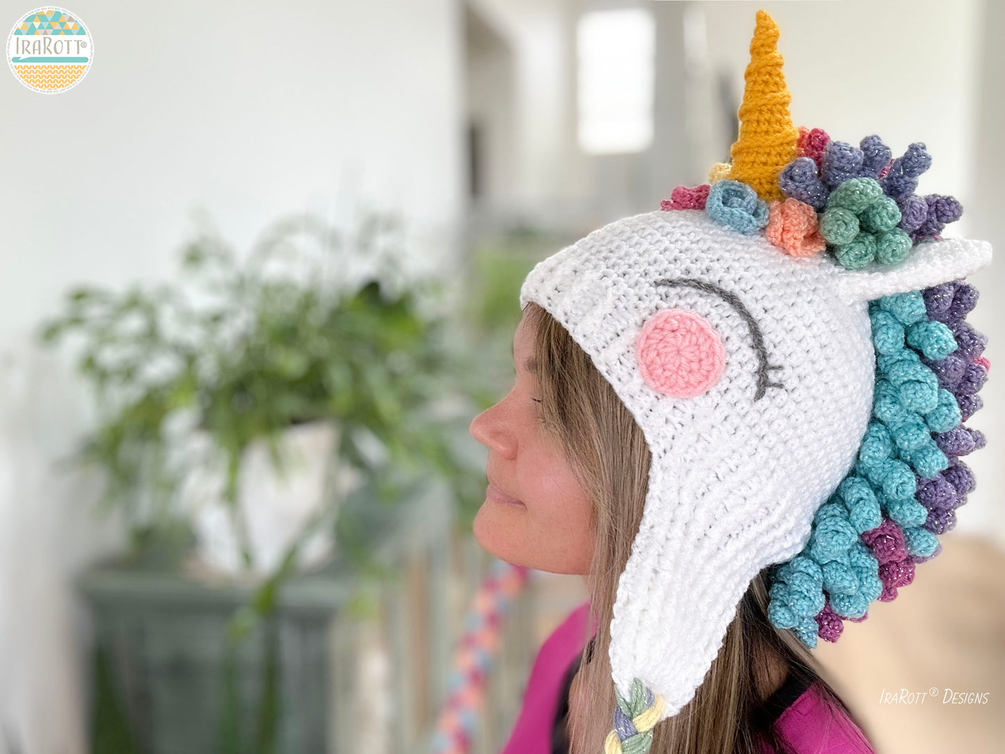 Sophia The Magical Unicorn Hat Crochet Pattern