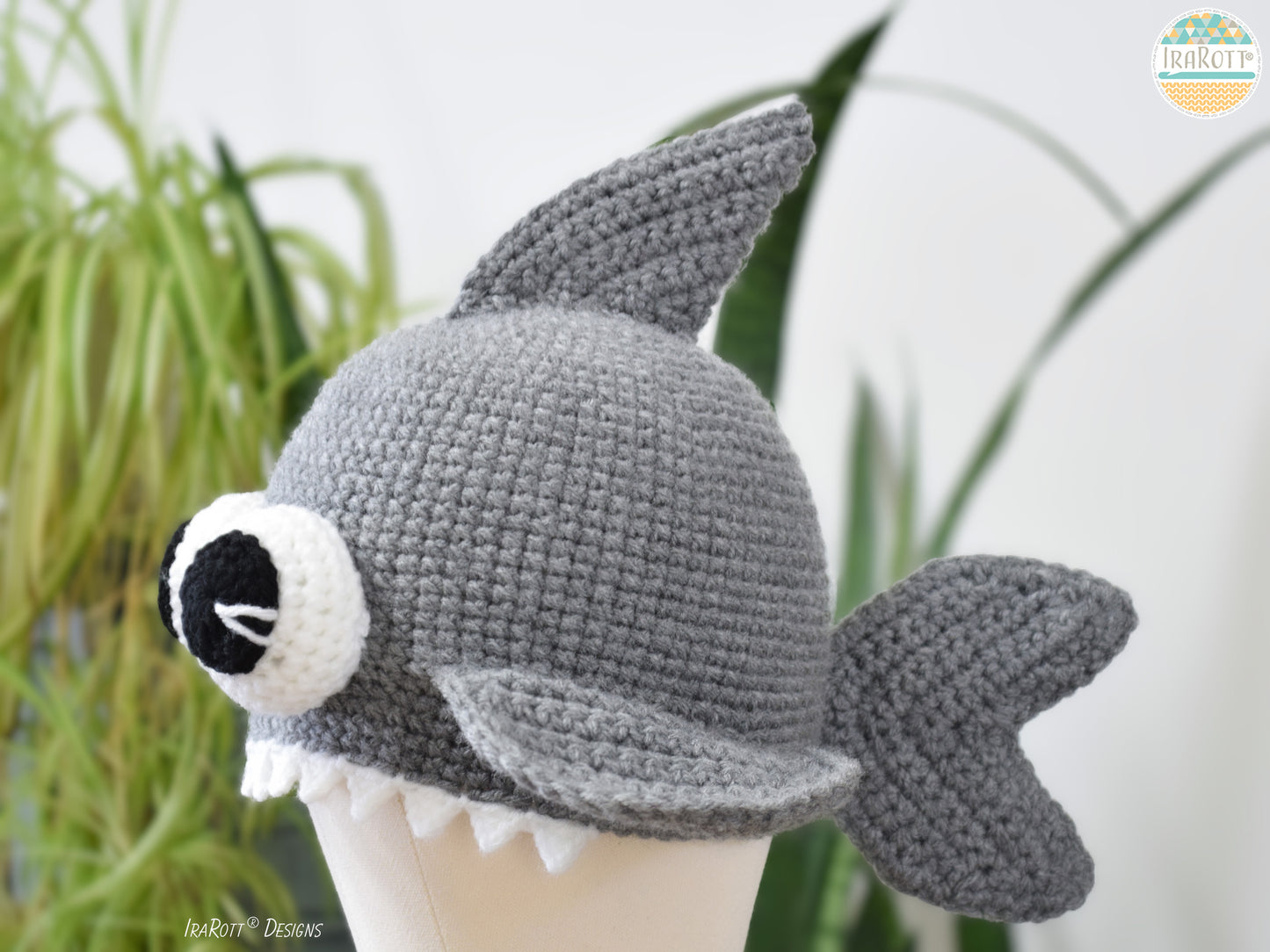 Spike the Shark Hat Crochet Pattern