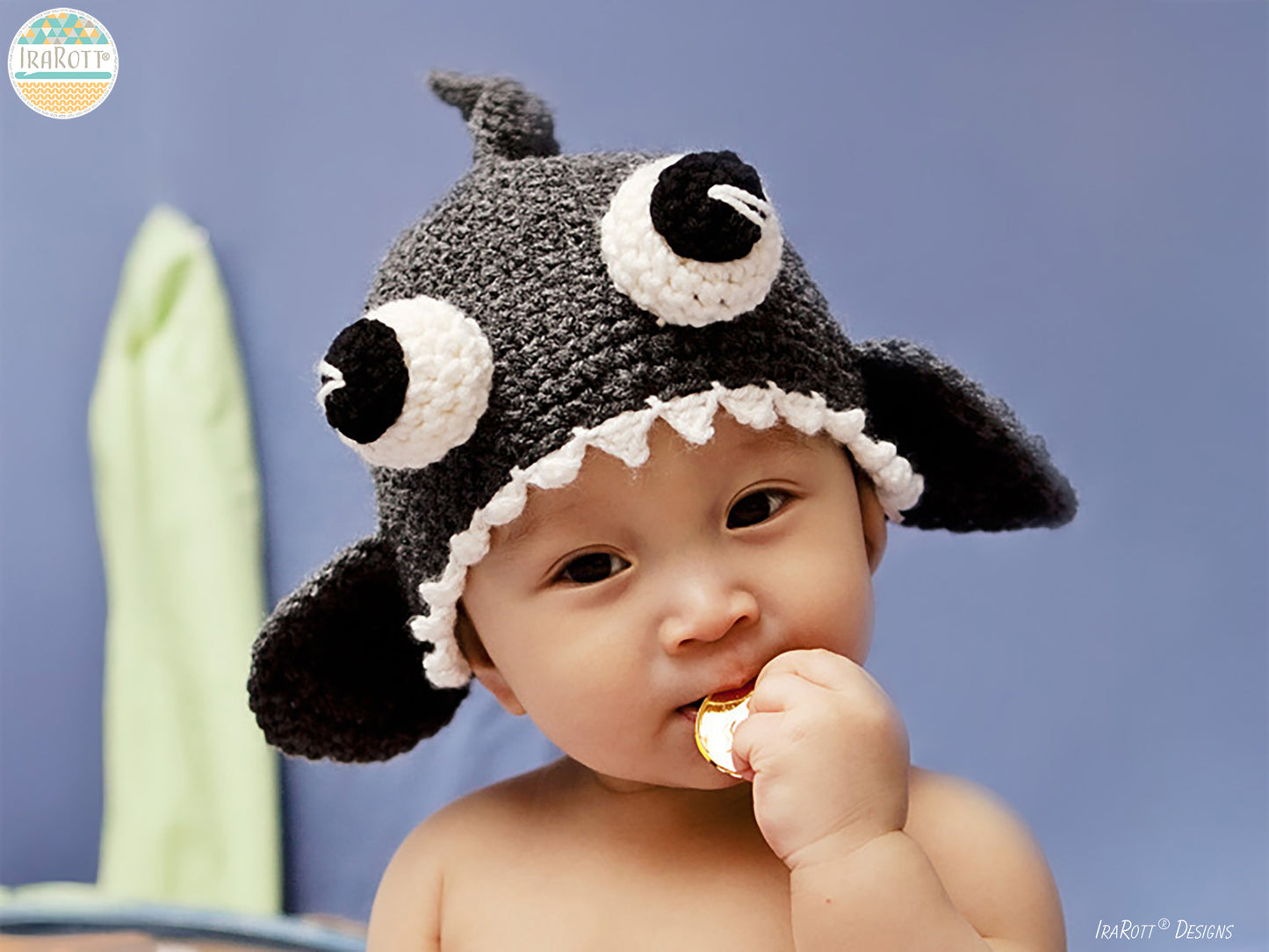 Spike the Shark Hat Crochet Pattern
