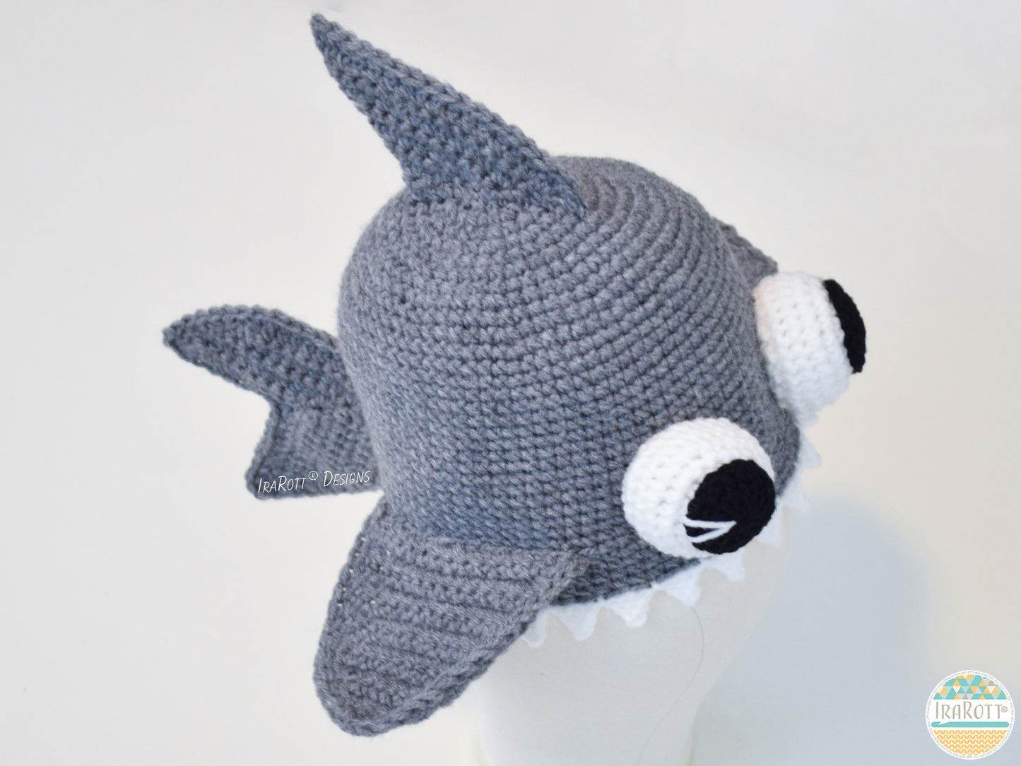 Spike the Shark Hat Crochet Pattern