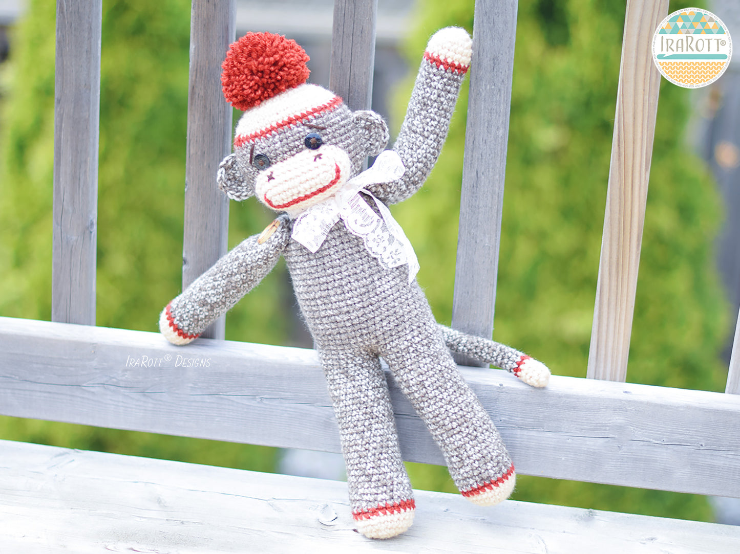 Spunky The Big Sock Monkey Amigurumi Crochet Pattern