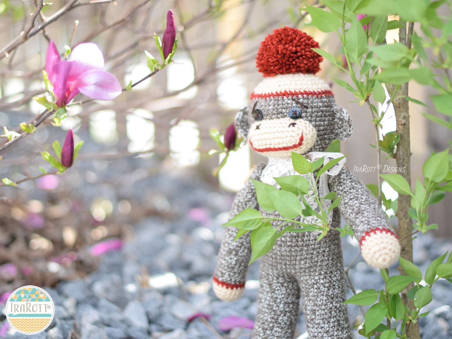 Spunky The Big Sock Monkey Amigurumi Crochet Pattern