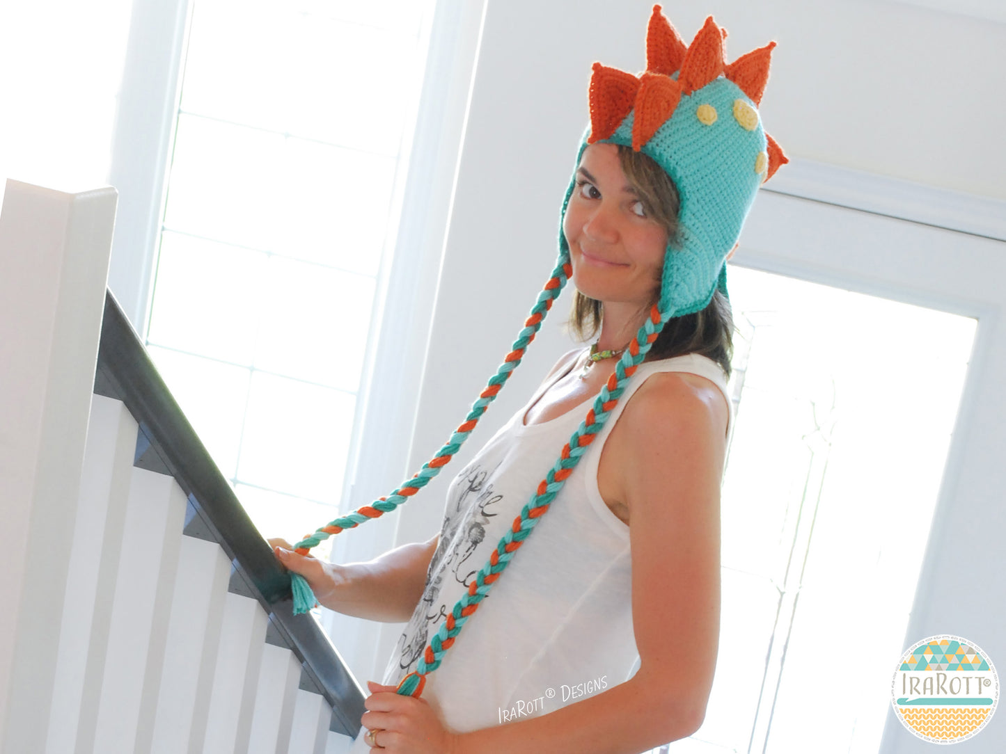 Spiky the Stegosaurus Dinosaur Hat Crochet Pattern