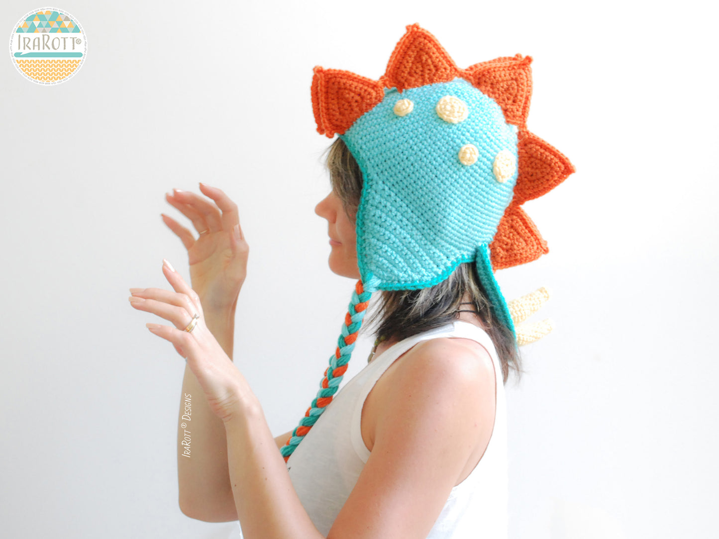 Spiky the Stegosaurus Dinosaur Hat Crochet Pattern