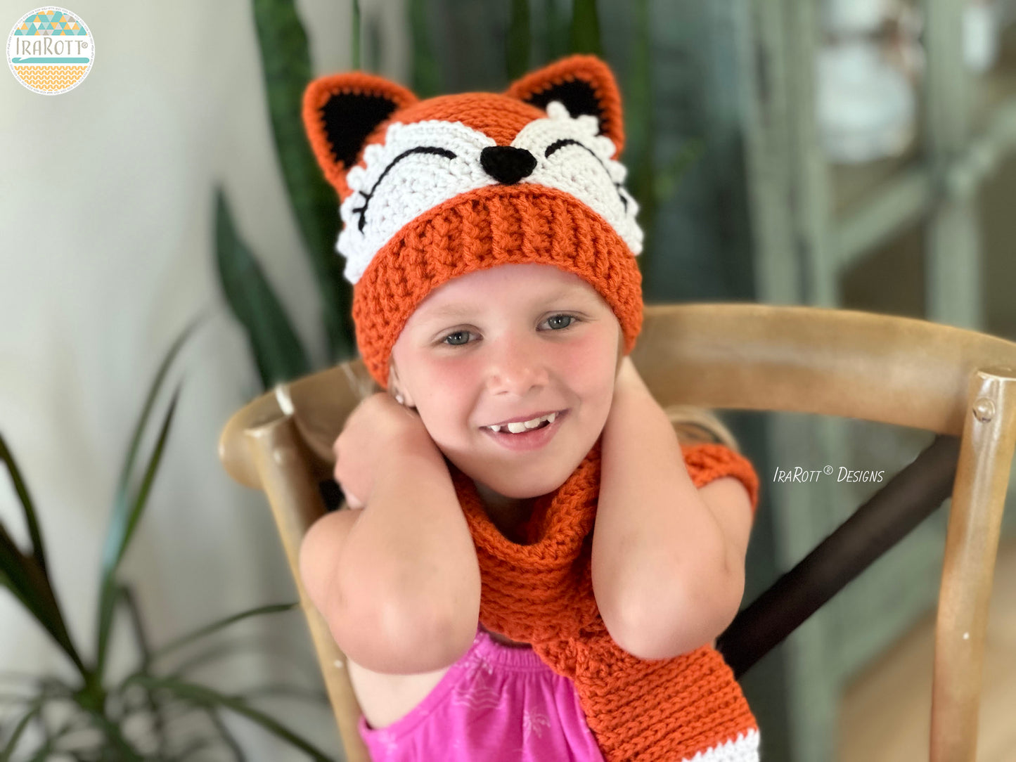 The Artful Fox Hat and Scarf Crochet Pattern