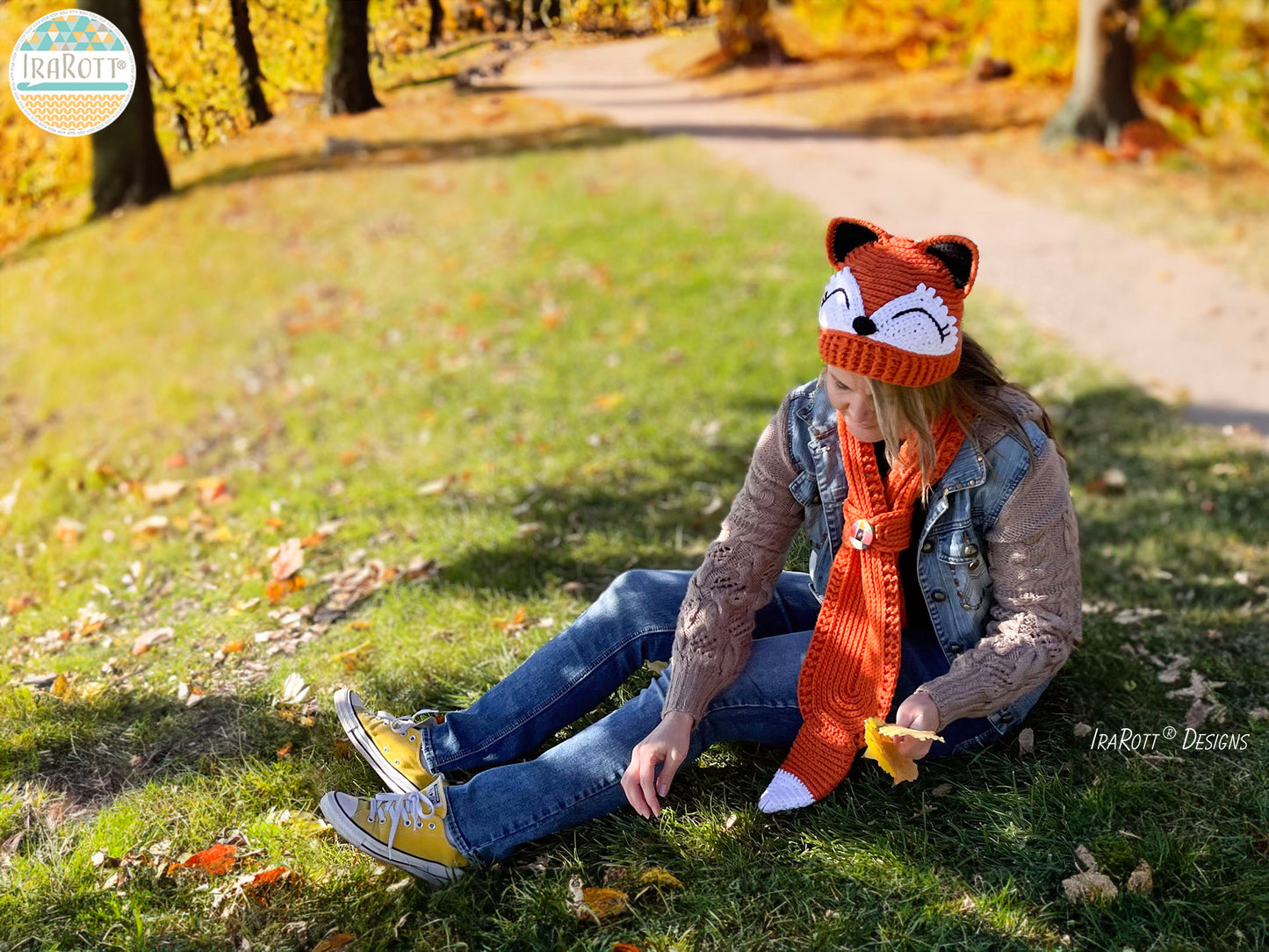 The Artful Fox Hat and Scarf Crochet Pattern