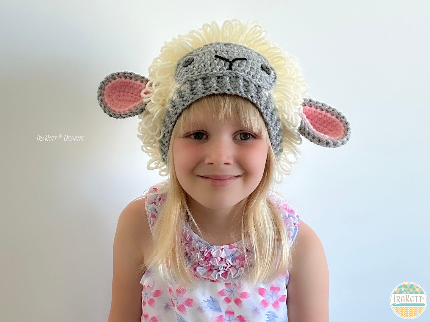 The Happy Woolly Sheep Hat Crochet Pattern