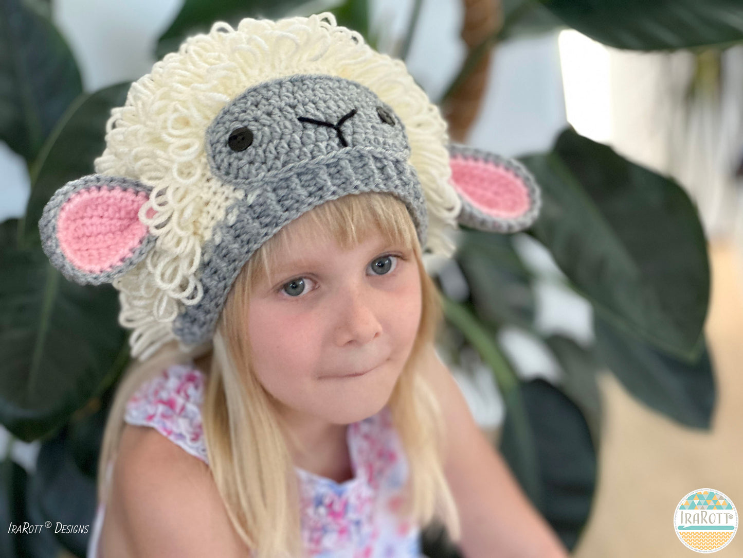 The Happy Woolly Sheep Hat Crochet Pattern