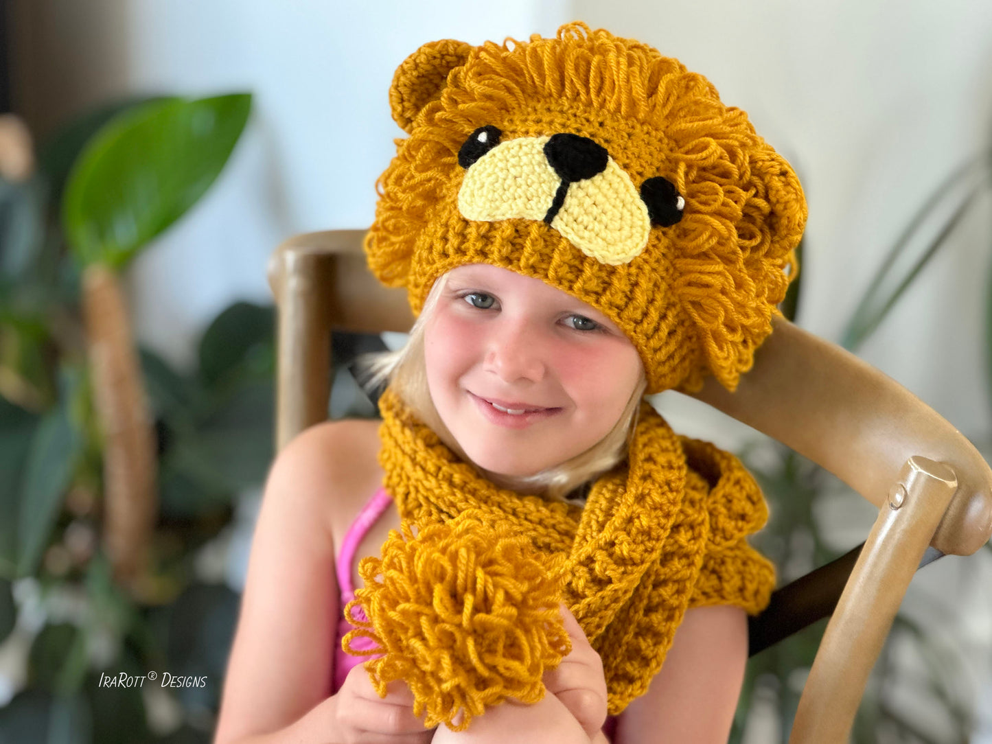 The Roaring Lion Hat and Scarf Crochet Pattern