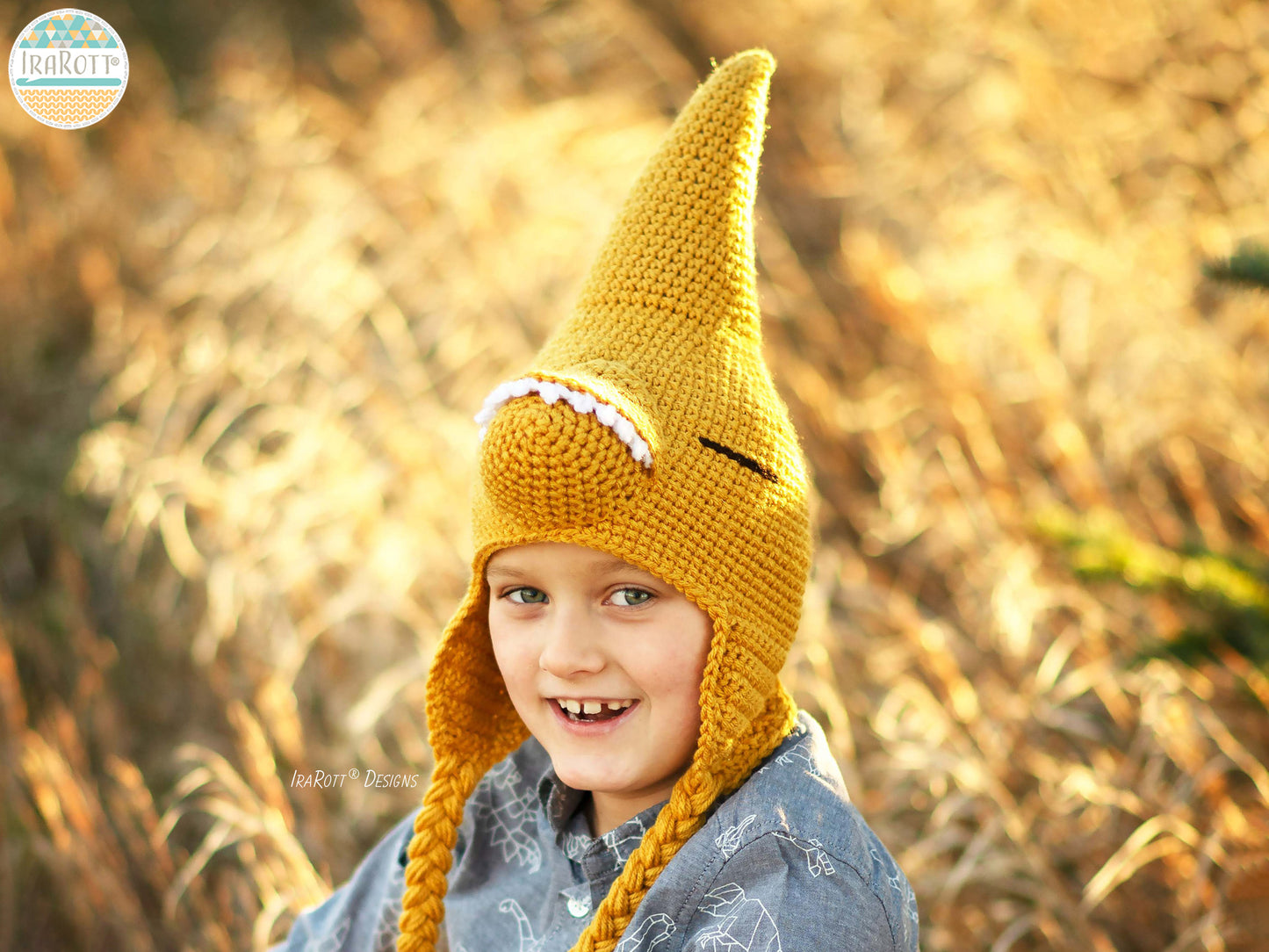 The Pterrific Pterodactyl Pterosaur Hat Crochet Pattern