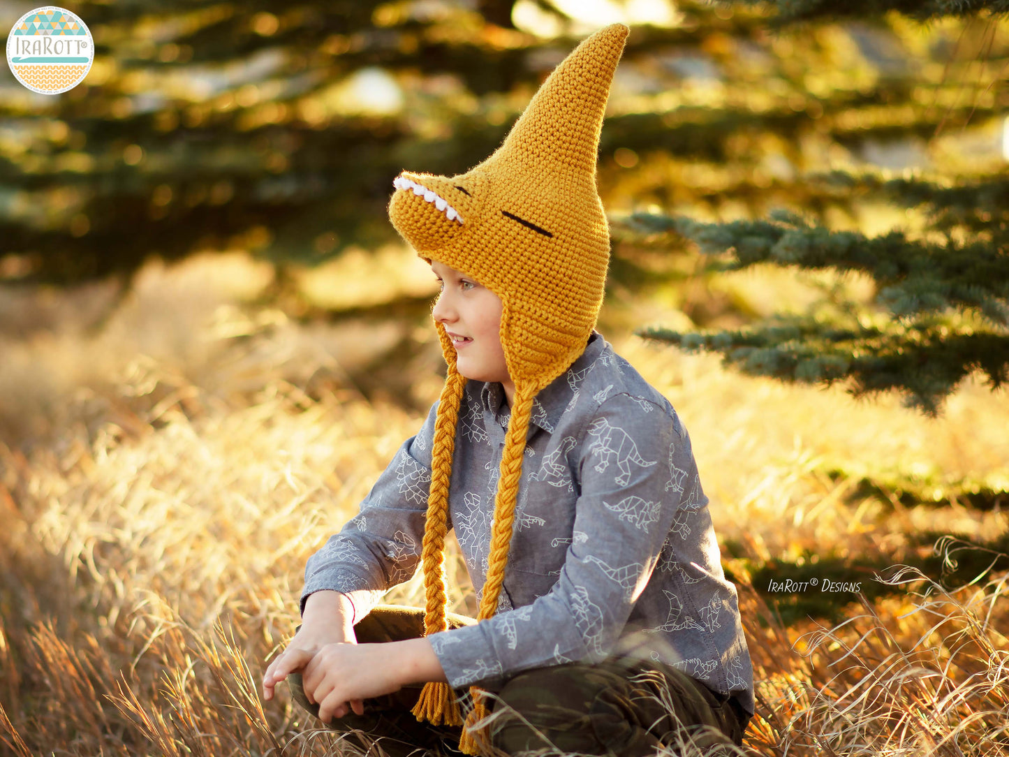 The Pterrific Pterodactyl Pterosaur Hat Crochet Pattern