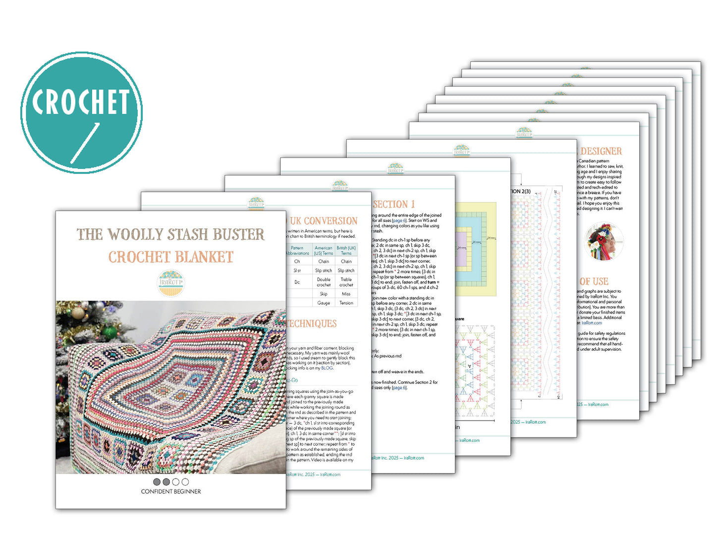 The Woolly Stash Buster Blanket Crochet Pattern