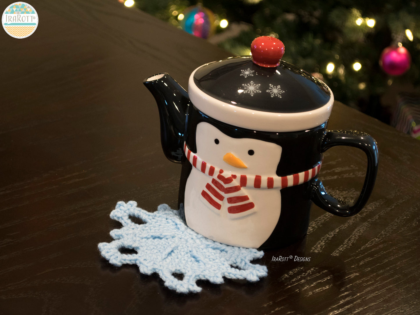 Festive Snowflake Coaster Crochet Pattern