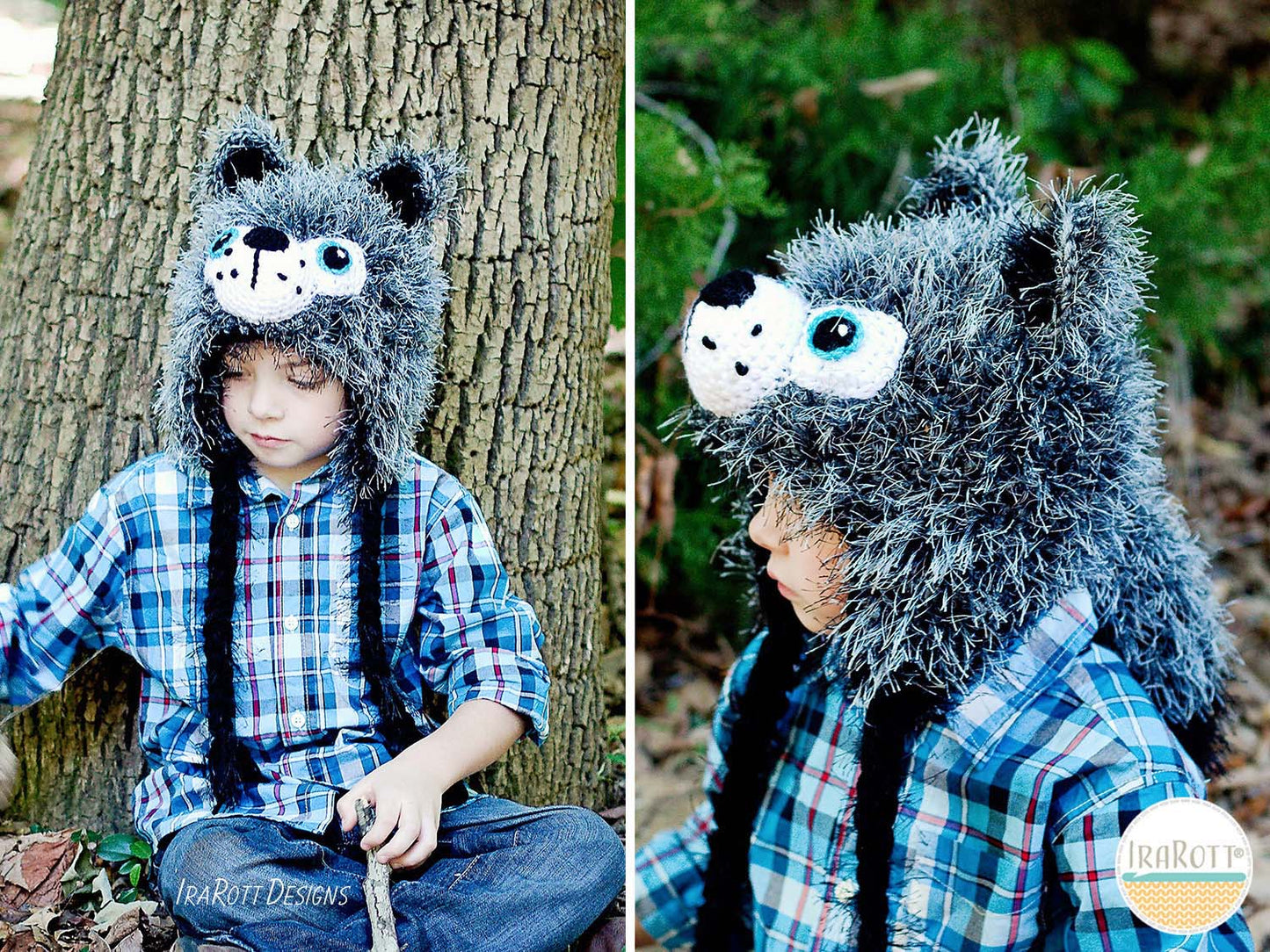 Raff The Furry Wolf Hat Crochet Pattern