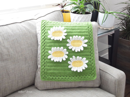 Crochet Daisy Block