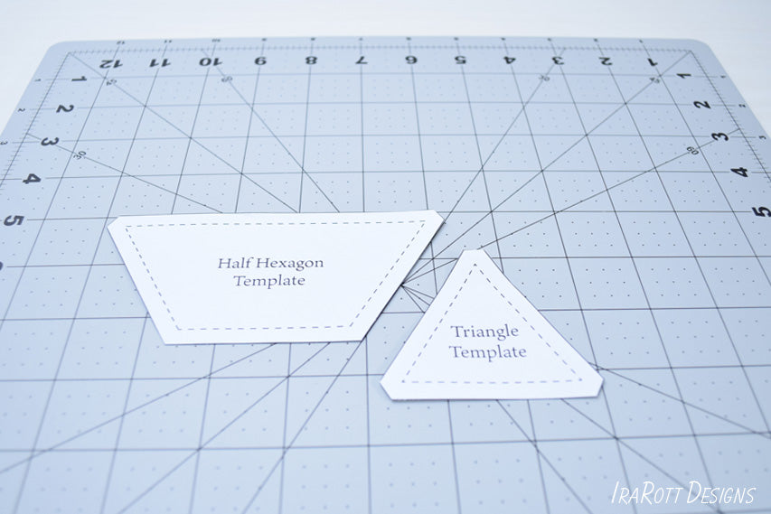 Cutting Trapezoids and Triangles from Templates