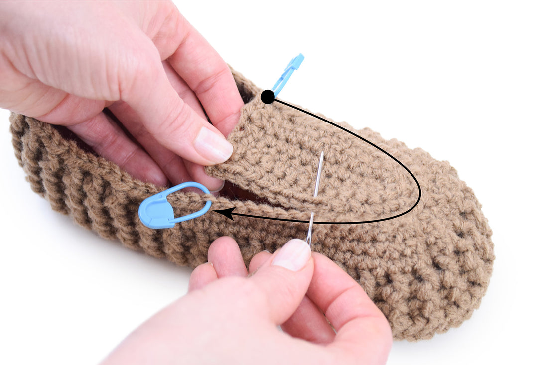 Crochet Animal Slippers – Finishing Gussets