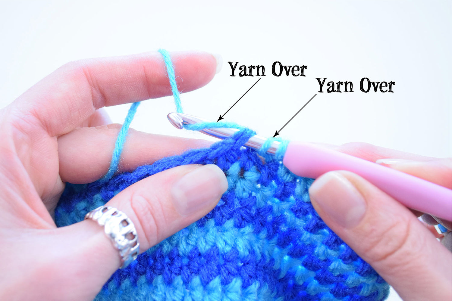 Understanding Half Double Crochet Stitches - Yarn Over vs Yarn Under ...