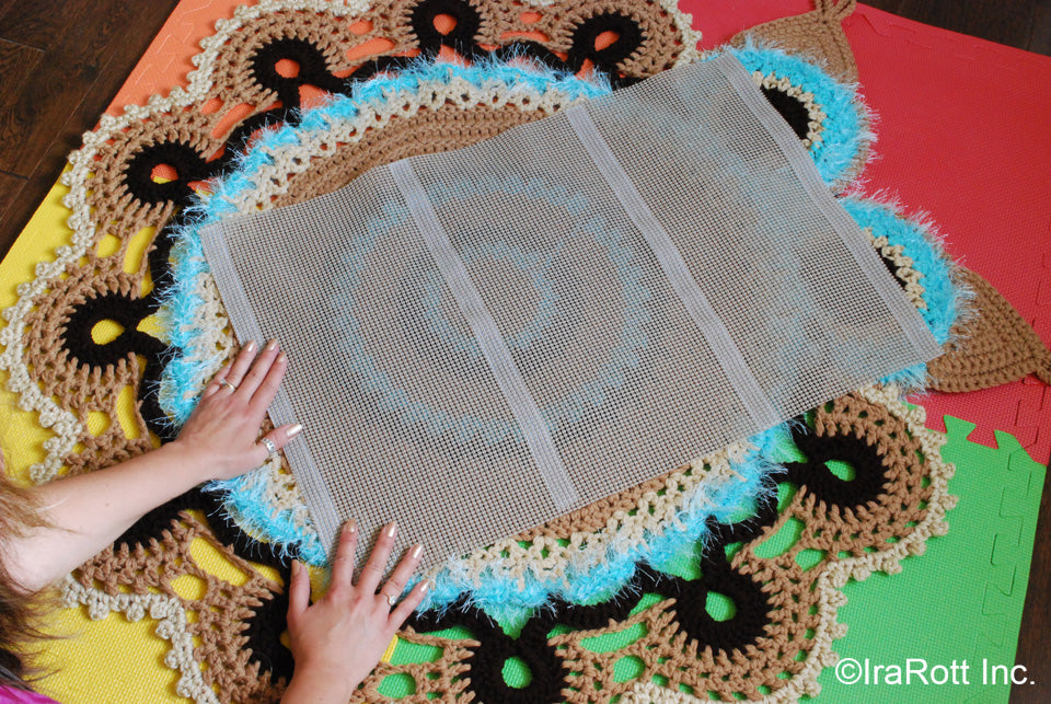 How to make a non-slip lining for your crochet rugs 